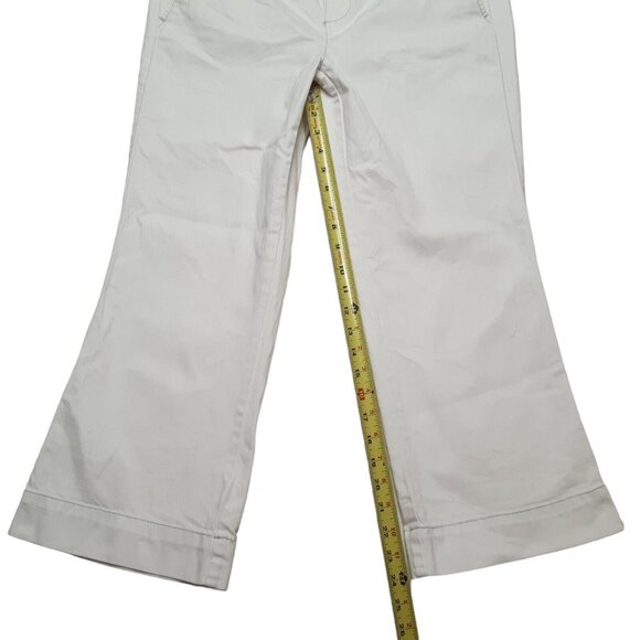 Tommy Hilfiger Jeans Womens 10 White Y2K Crop Straight Stretch Mid Rise Logo - Picture 5 of 15